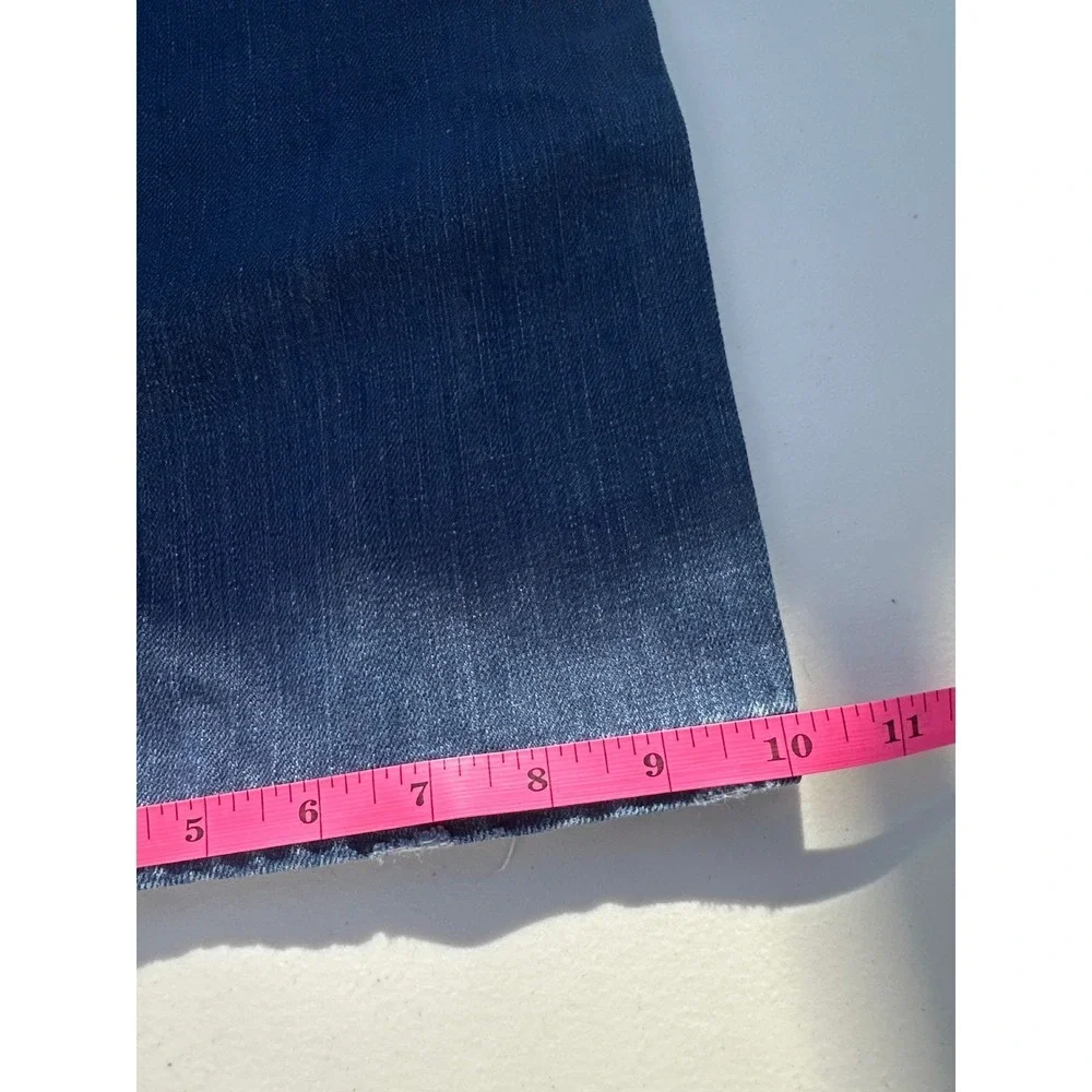 Blac Label Authentic Mens Jeans 40 Dark Wash‎ Distressed Snakeskin Trim Straight